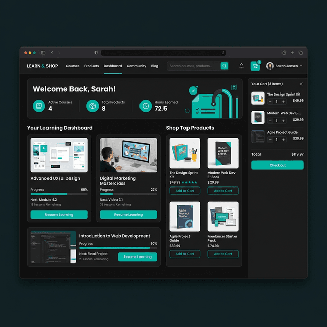 E-Commerce & Digital Academy Platform